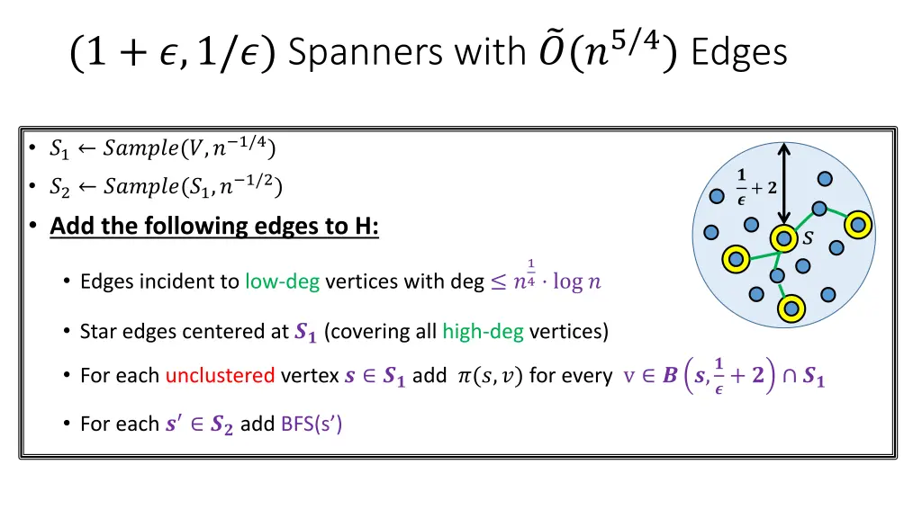1 1 spanners with 5 4 edges 1