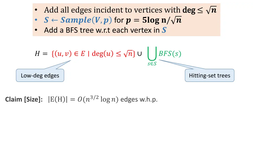 add all edges incident to vertices with