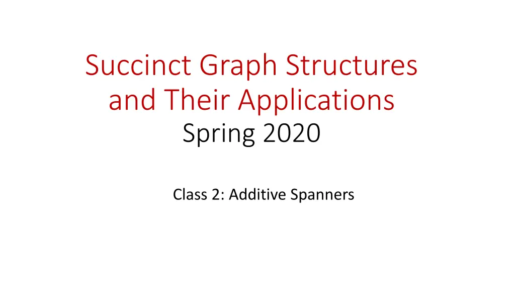 succinct graph structures and their applications