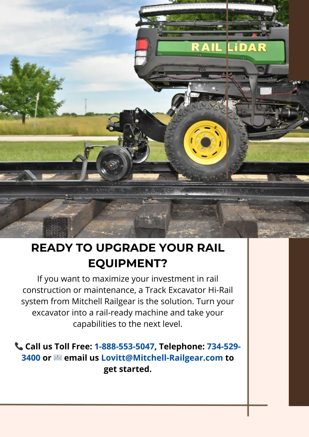 ready to upgrade your rail equipment