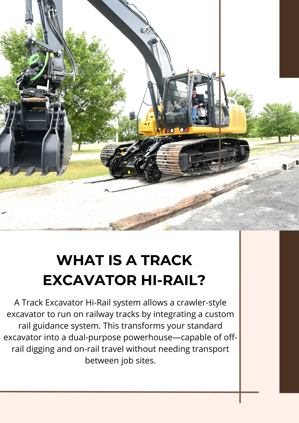 what is a track excavator hi rail