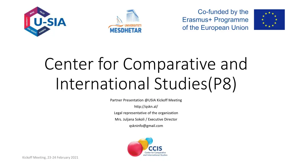 center for comparative and international studies