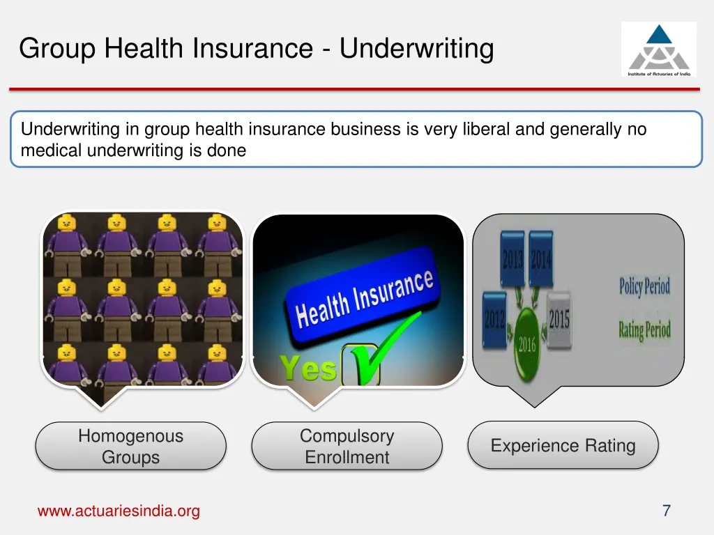group health insurance underwriting