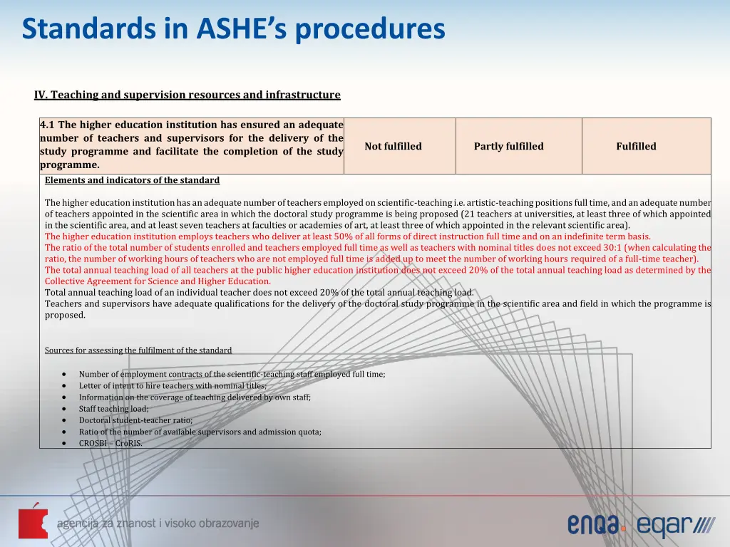 standards in ashe s procedures 2