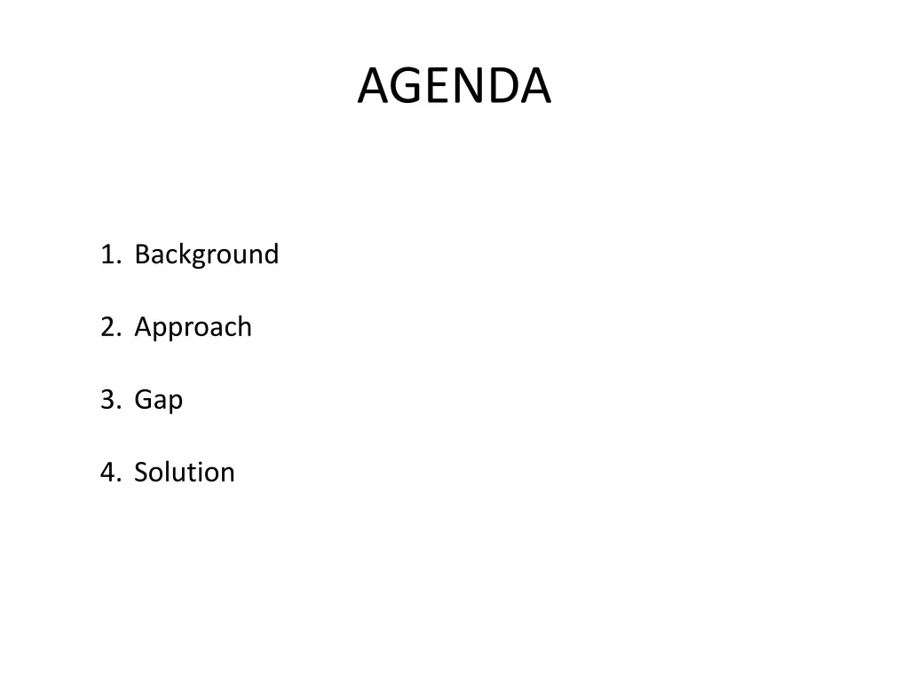 agenda
