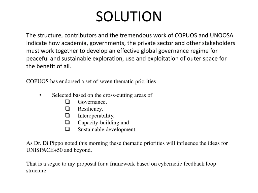 solution