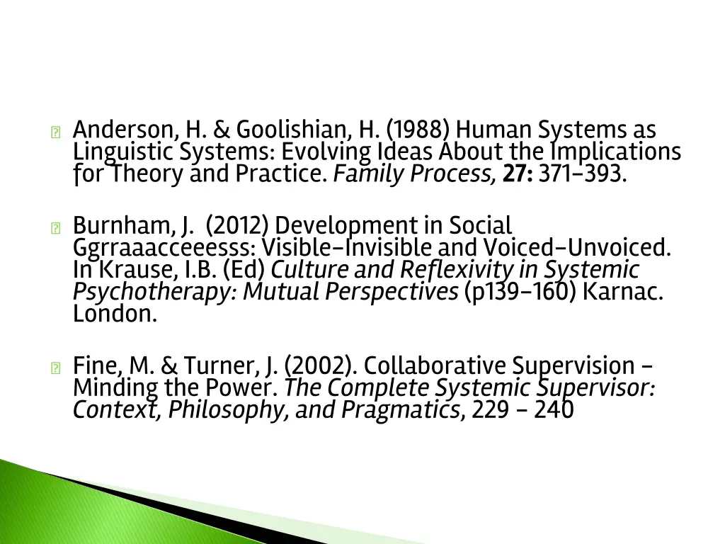 anderson h goolishian h 1988 human systems