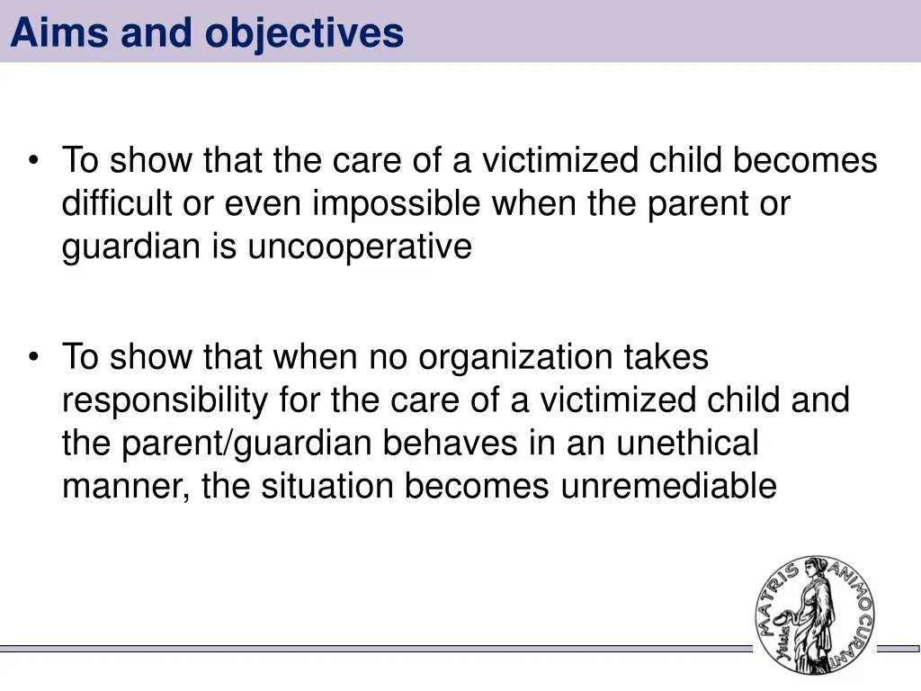 aims and objectives