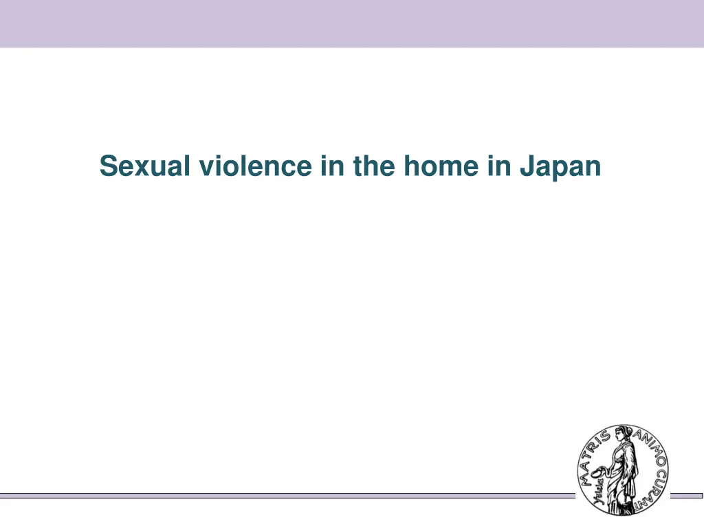 sexual violence in the home in japan