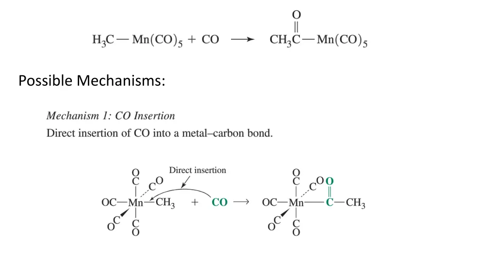 possible mechanisms