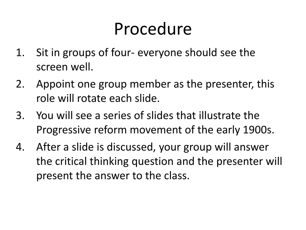 procedure