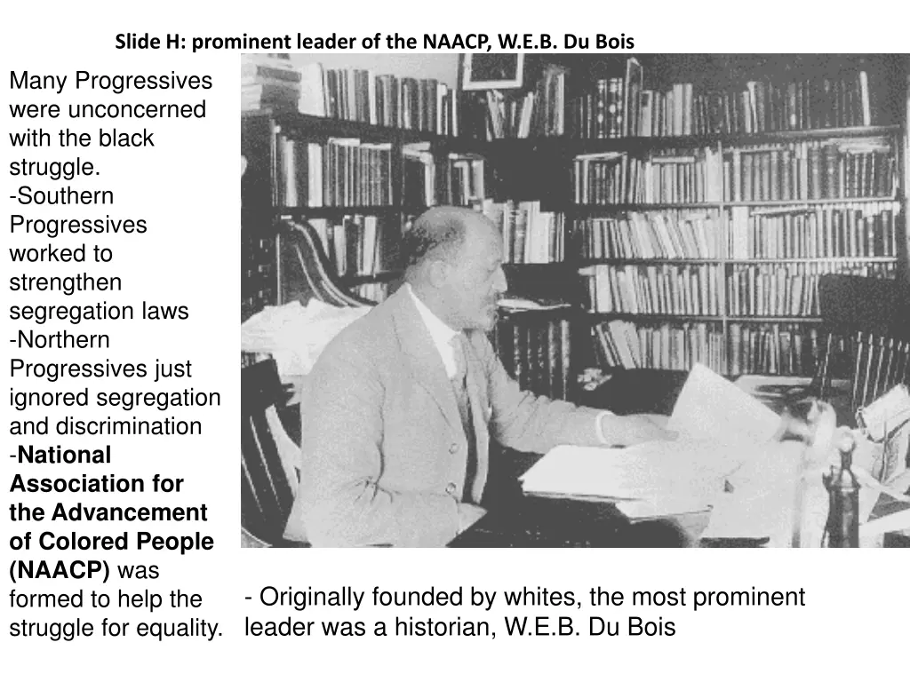 slide h prominent leader of the naacp