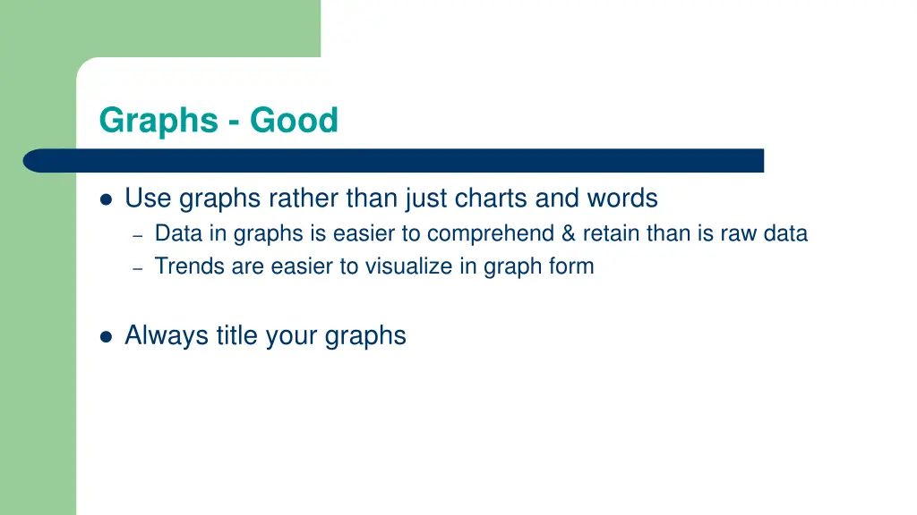 graphs good