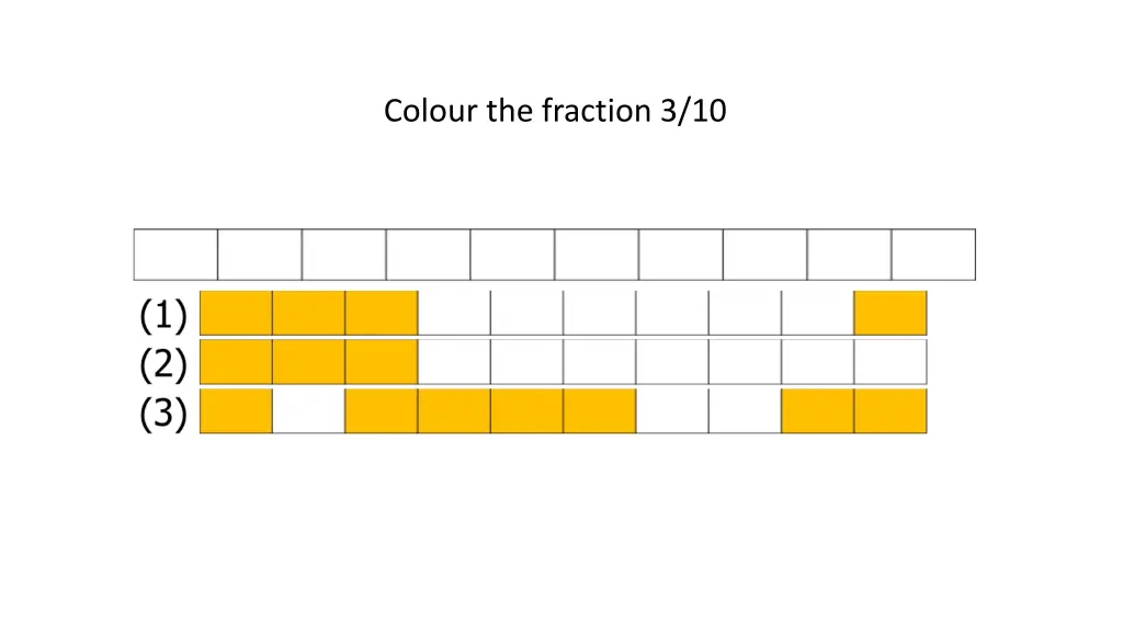 colour the fraction 3 10