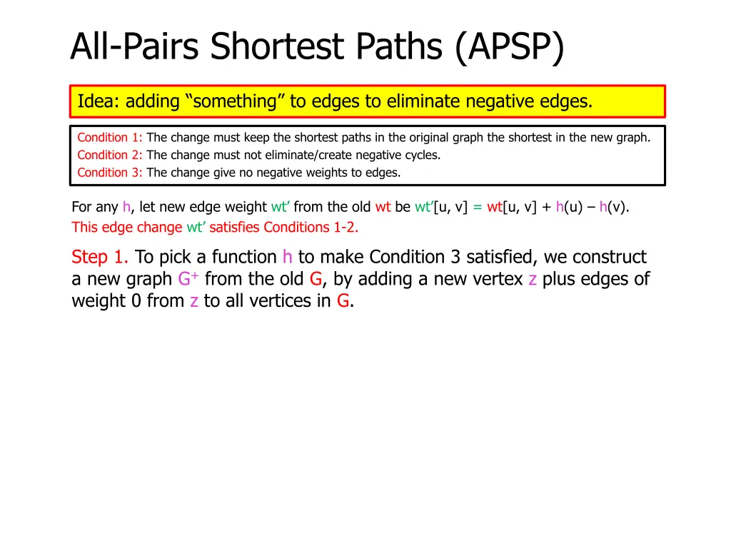 all pairs shortest paths apsp 21