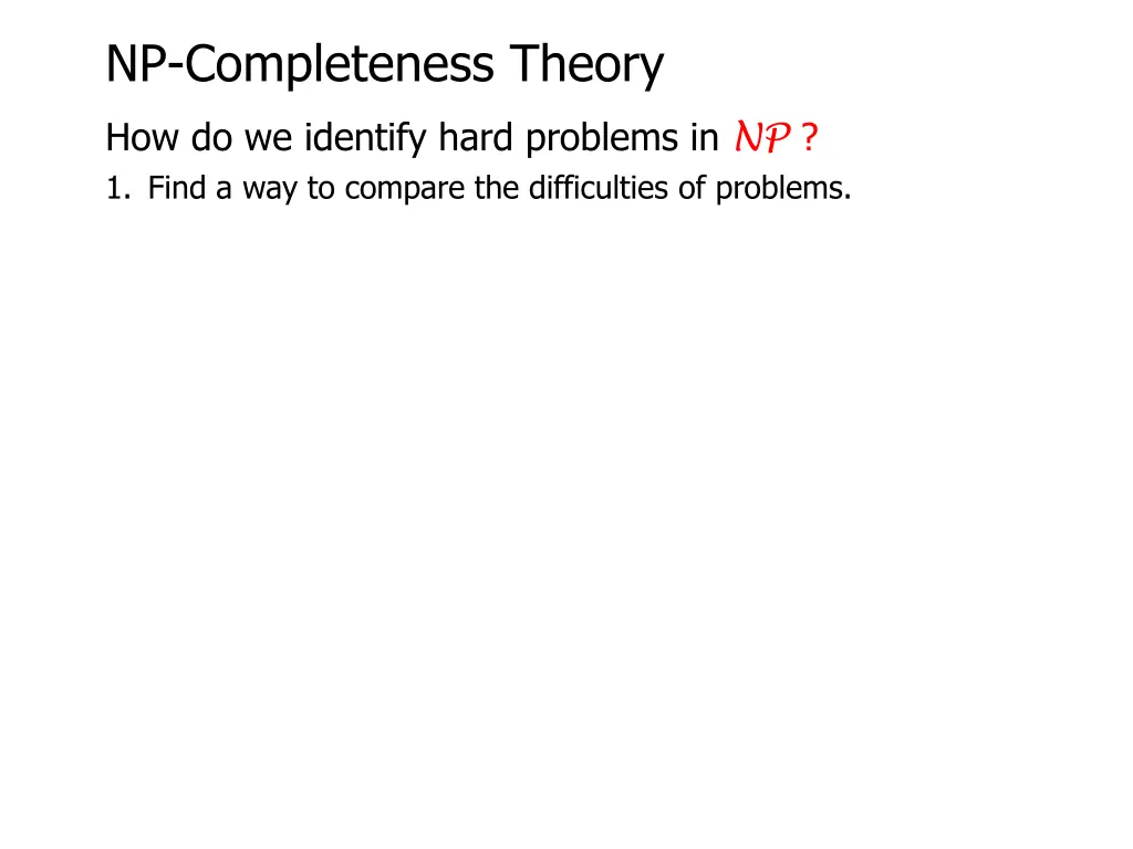 np completeness theory 10