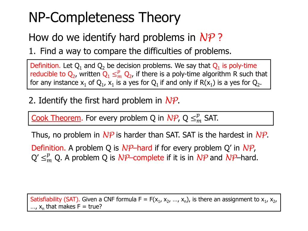 np completeness theory 20