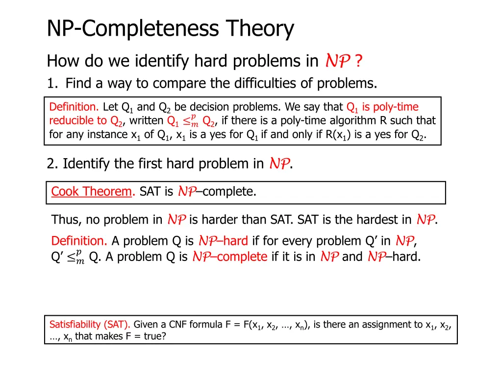 np completeness theory 21