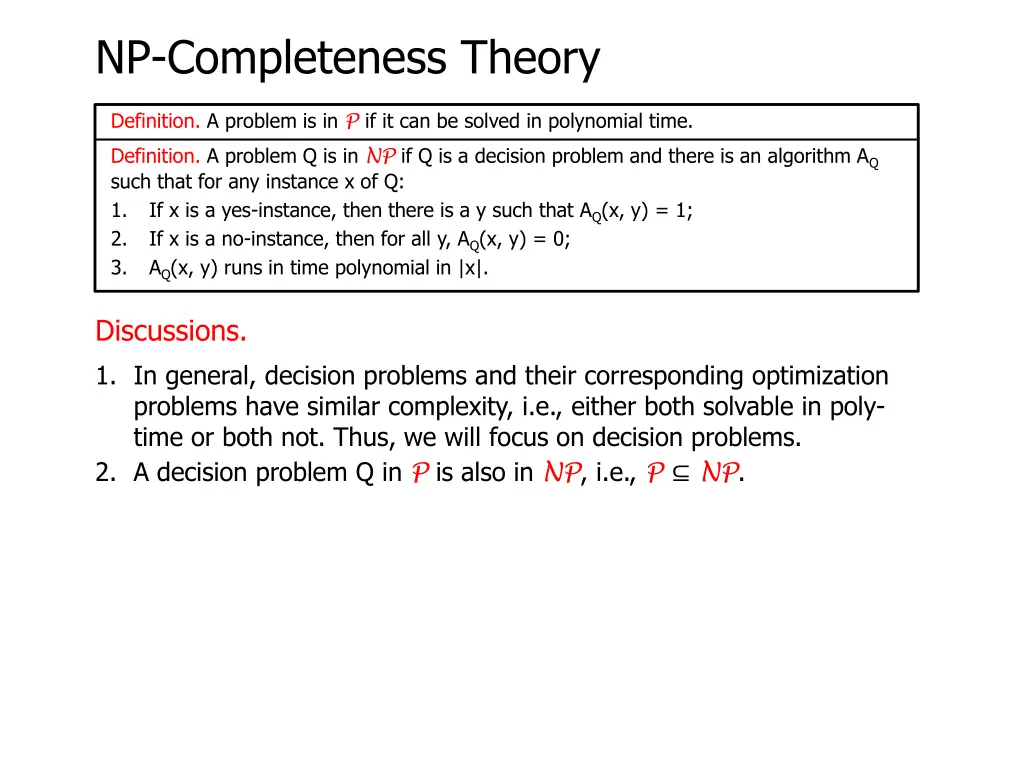 np completeness theory 6