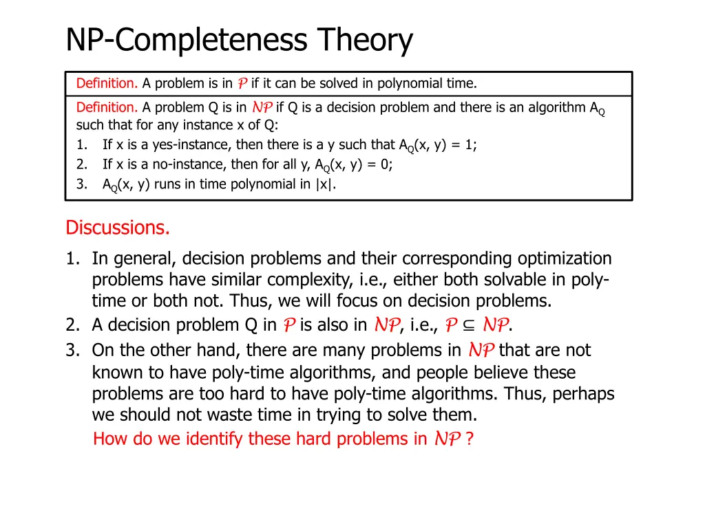 np completeness theory 8