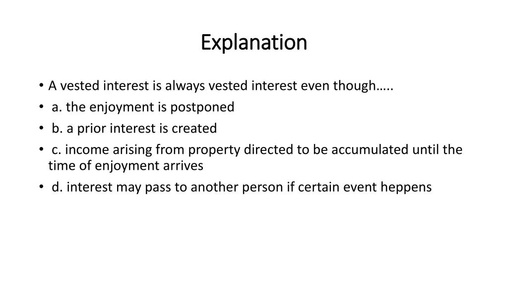 explanation explanation