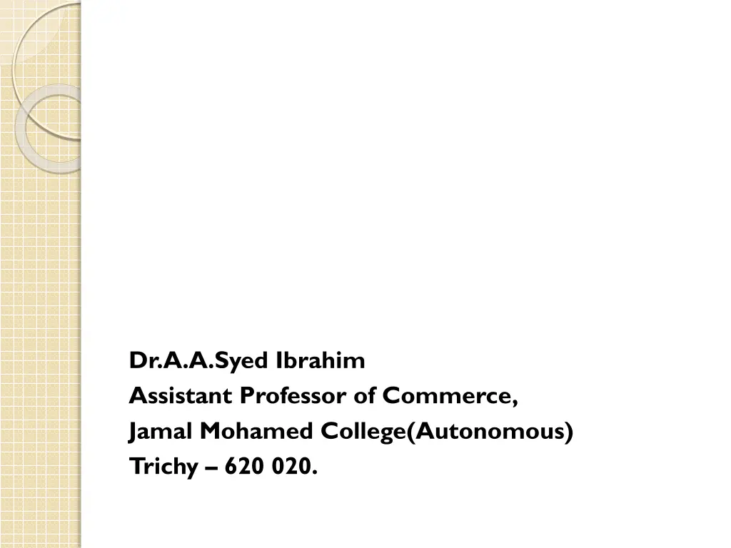 dr a a syed ibrahim assistant professor