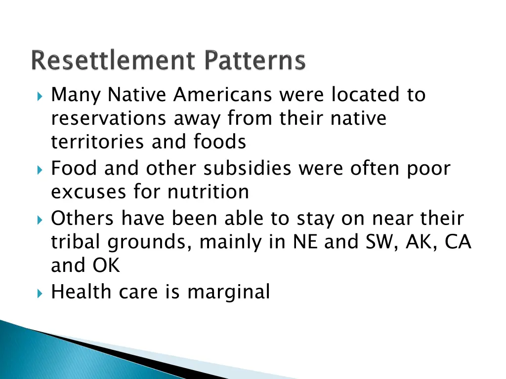 many native americans were located