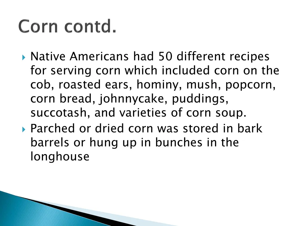 native americans had 50 different recipes