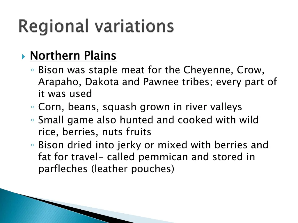 northern plains bison was staple meat
