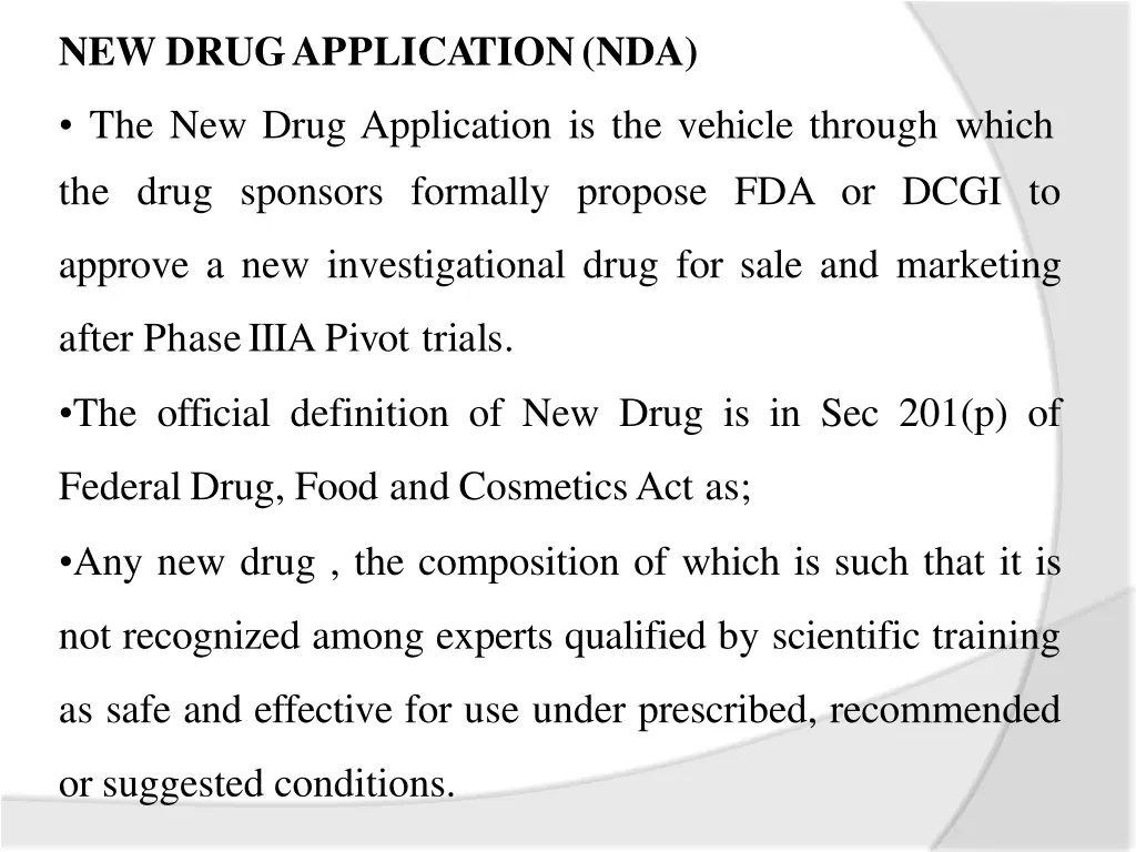 new drugapplication nda