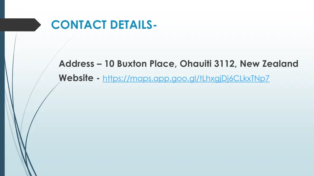 contact details