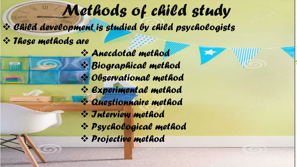methods of child study child development