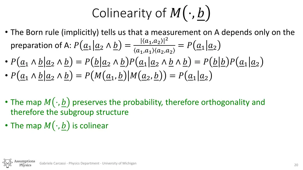 colinearity of