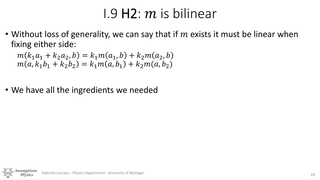 h2 is bilinear