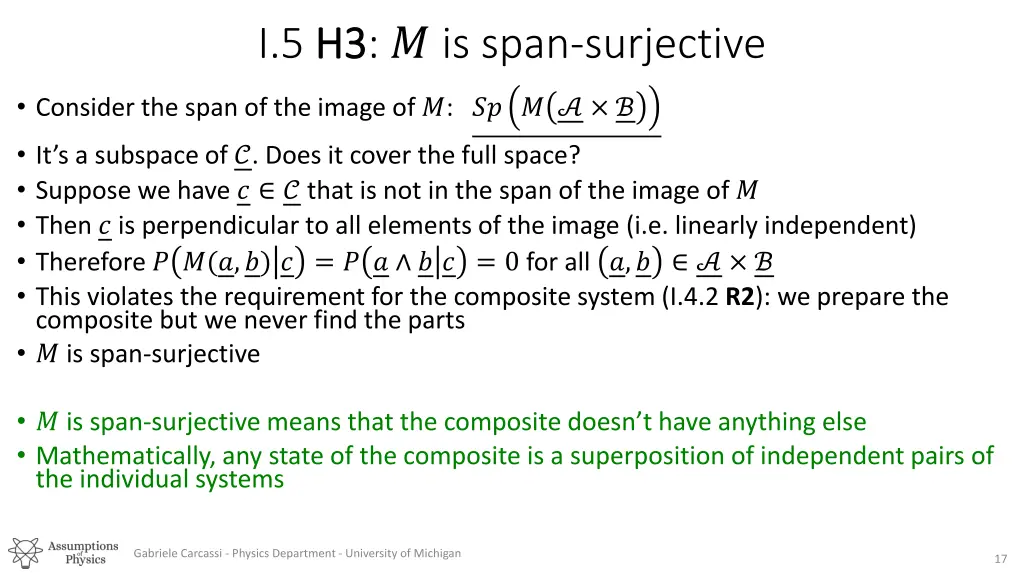 h3 is span surjective