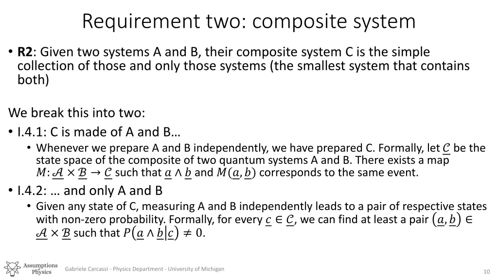 requirement two composite system