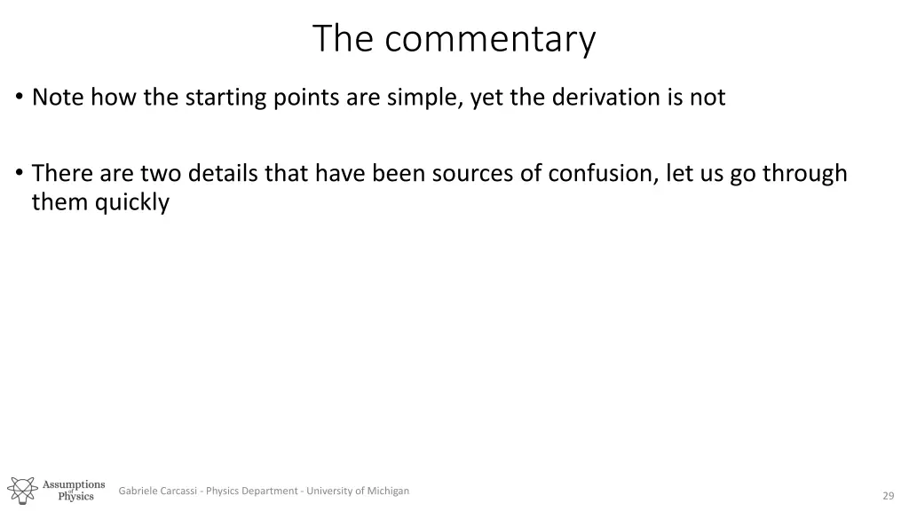 the commentary 1