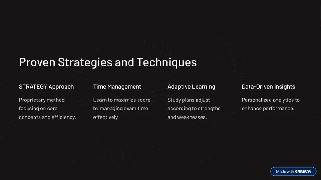 proven strategies and techniques