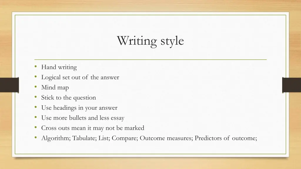 writing style