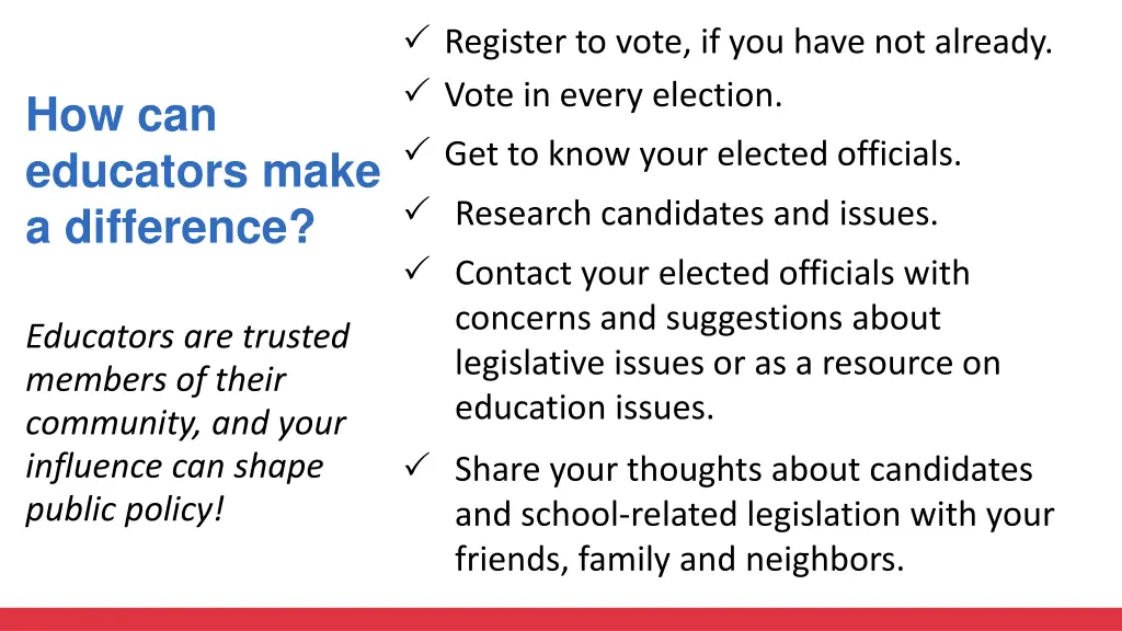 register to vote if you have not already vote