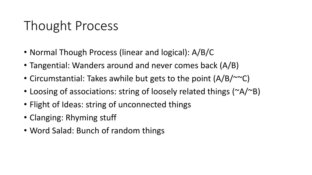 thought process