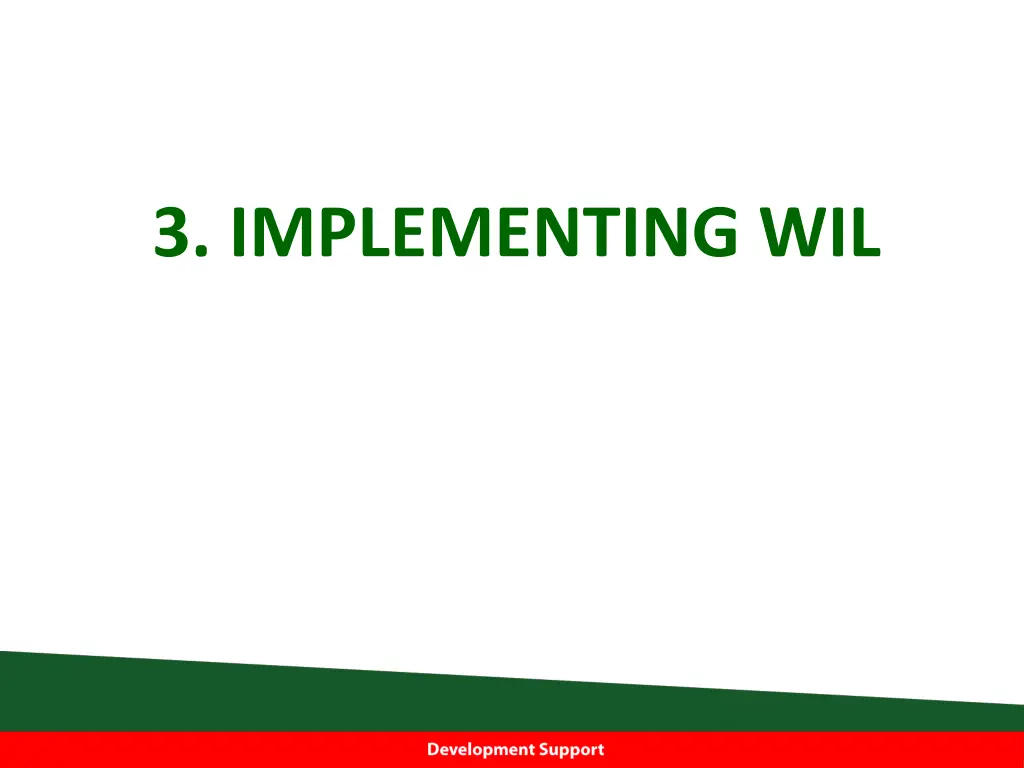 3 implementing wil