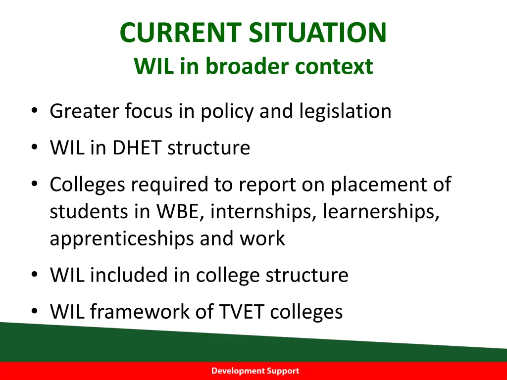 current situation wil in broader context