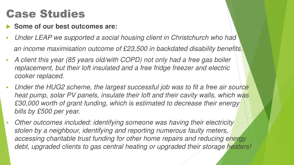 case studies some of our best outcomes are