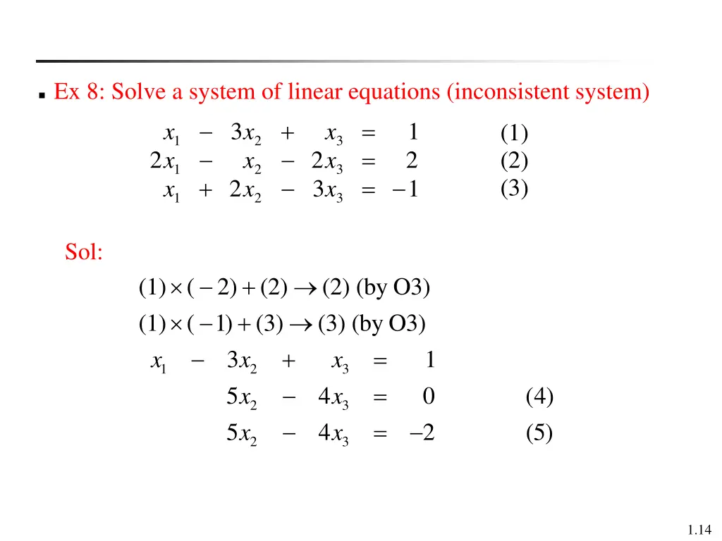 ex 8 solve a system of linear equations