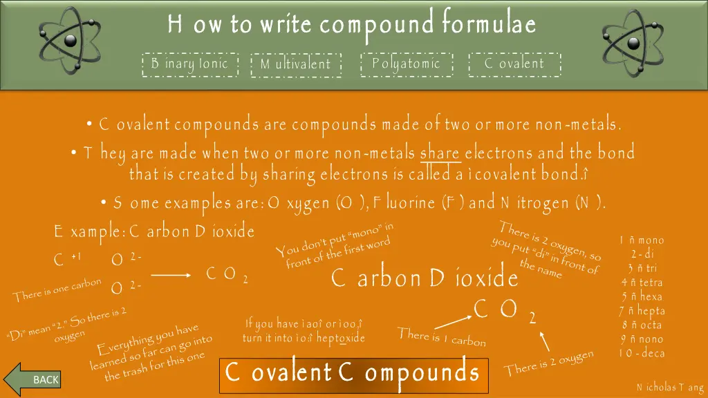 how to write compound formulae 4