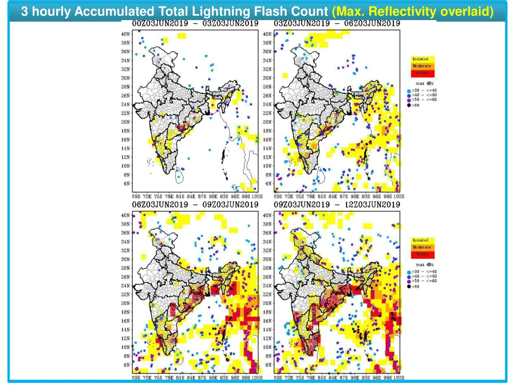 3 hourly accumulated total lightning flash count