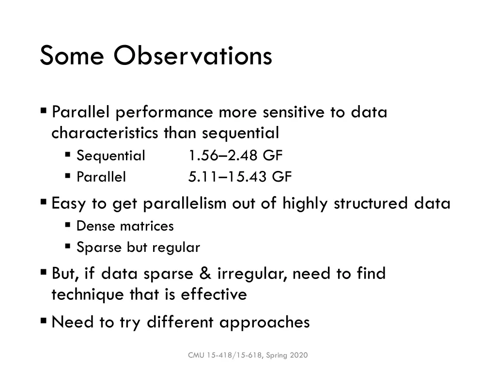 some observations