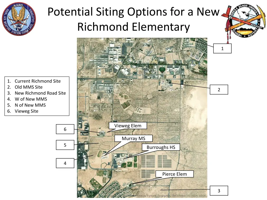 potential siting options for a new richmond