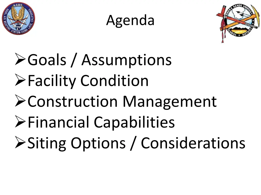 problem coa s agenda